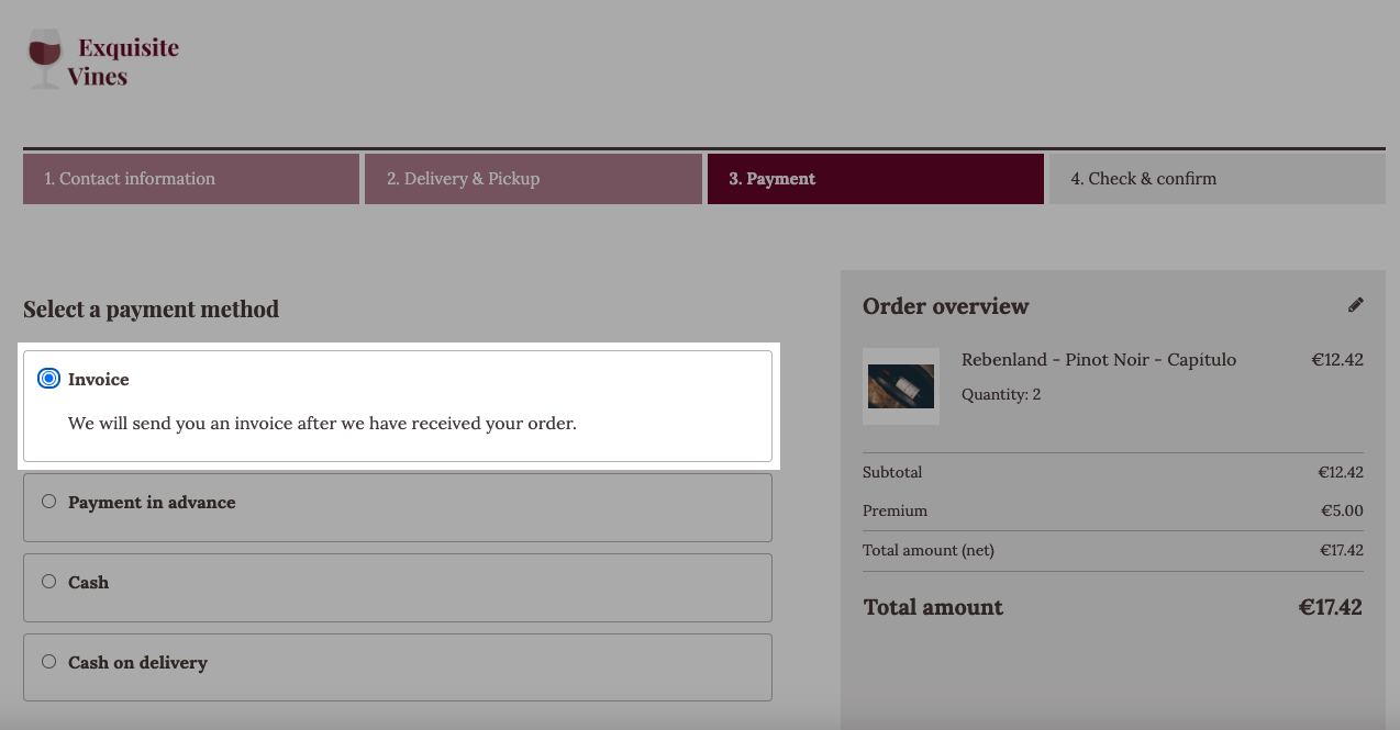 Payment method name and description in checkout.png