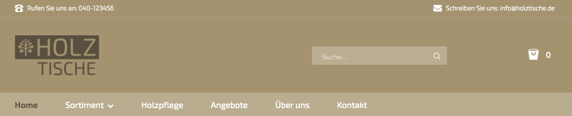 Beispiel Nur Logo anzeigen