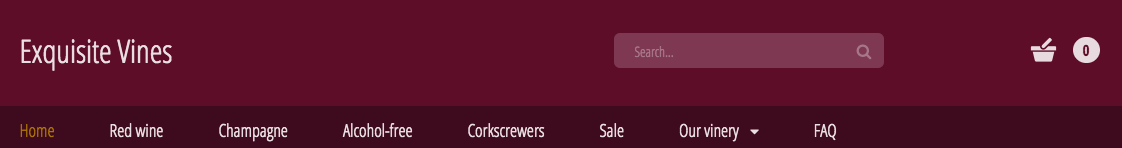 Example Display website name only