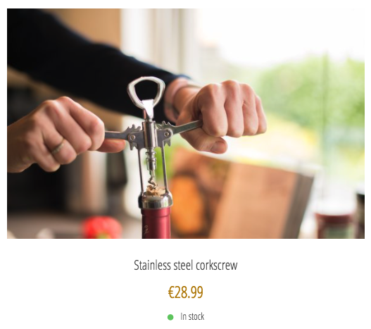 Example - With product details