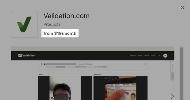 Example app price